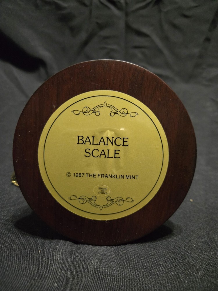 Franklin Mint The Precision Balance Scale 1987