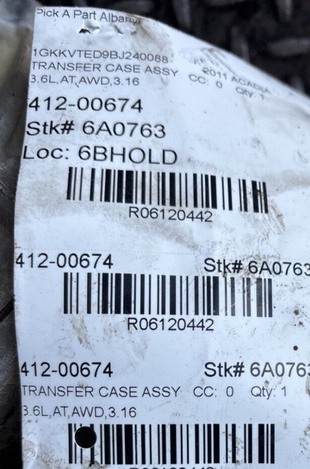 2007-2014 GMC ACADIA TRANSFERCASE OEM