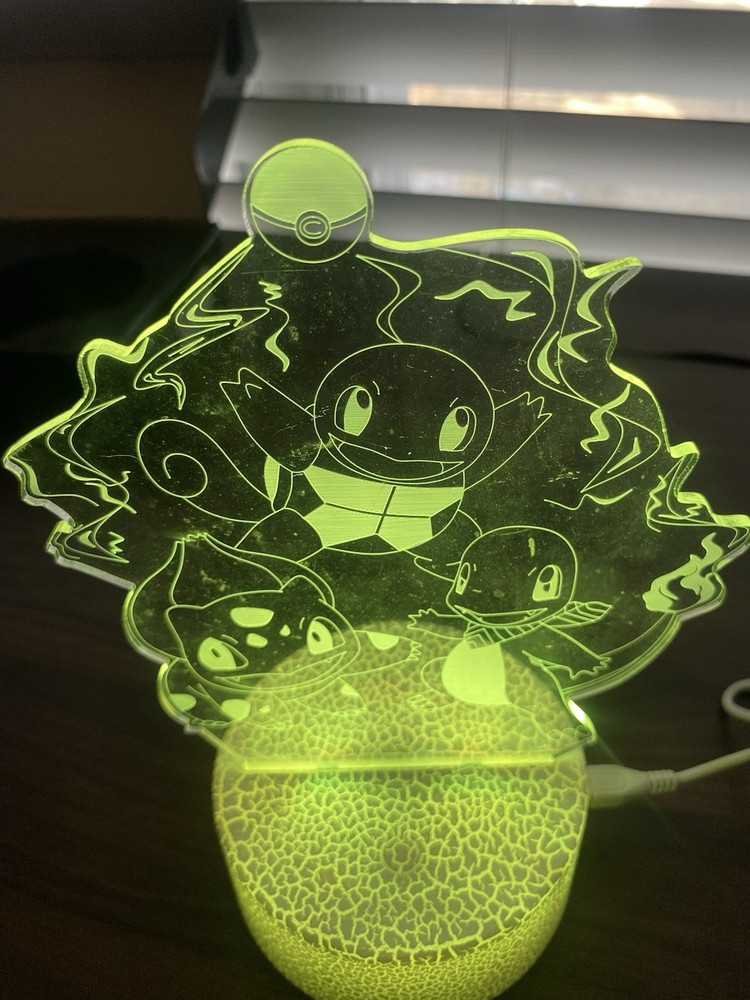 Creative 3D Visualization Lamp Ft. Pokémon