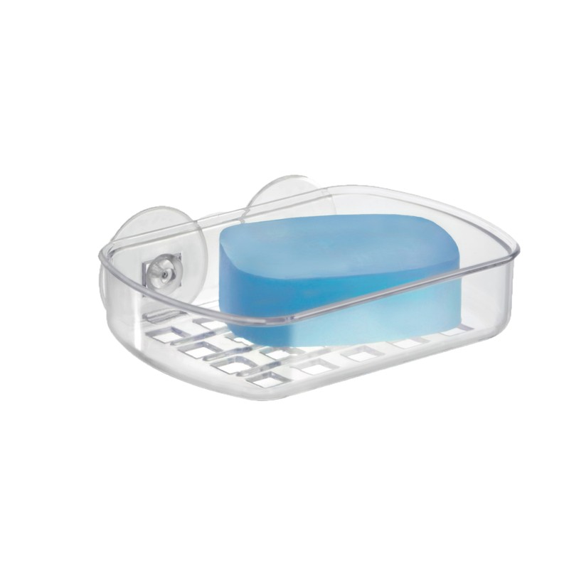 InterDesign 19600 Suction Soap Dish, Clear