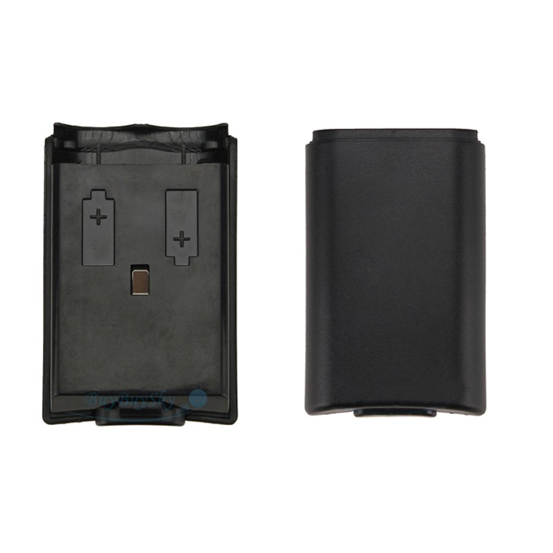 10 Black AA Battery Back Shell Case Cover Pack For Xbox 360 Wireless Controller