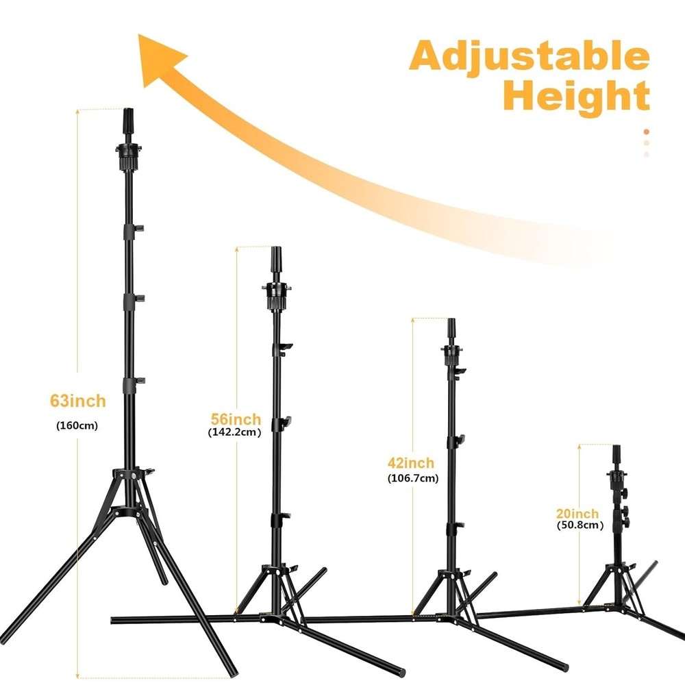 Wig Stand Tripod with Mannequin Head Kit for Styling Making Display