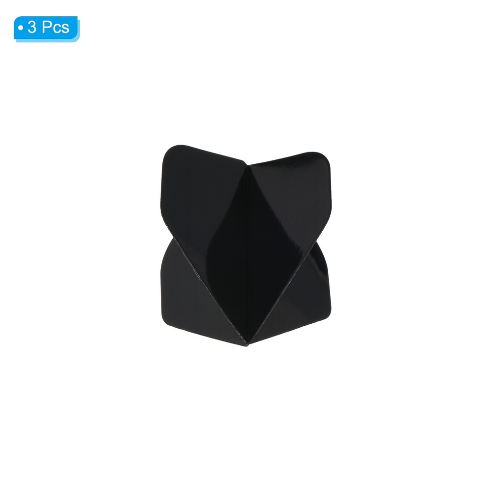 Dart Flights, 3 Pack PET Darts Accessories Black