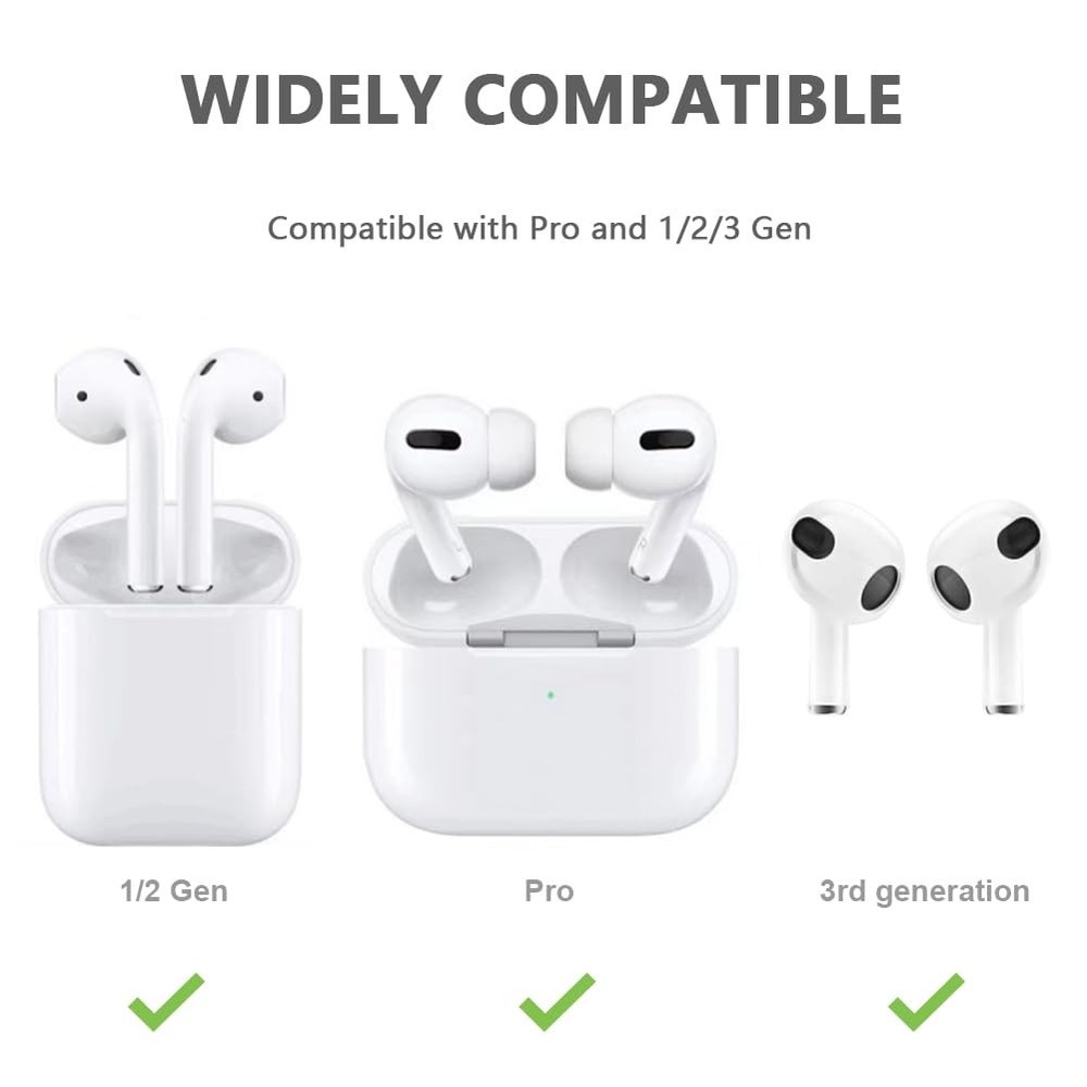 Ear Hooks Compatible with AirPods Pro 2nd Generation and Transparent