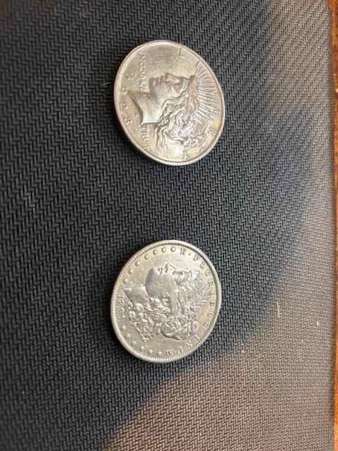 SILVER DOLLAR COIN SET ONE PEACE & MORGAN