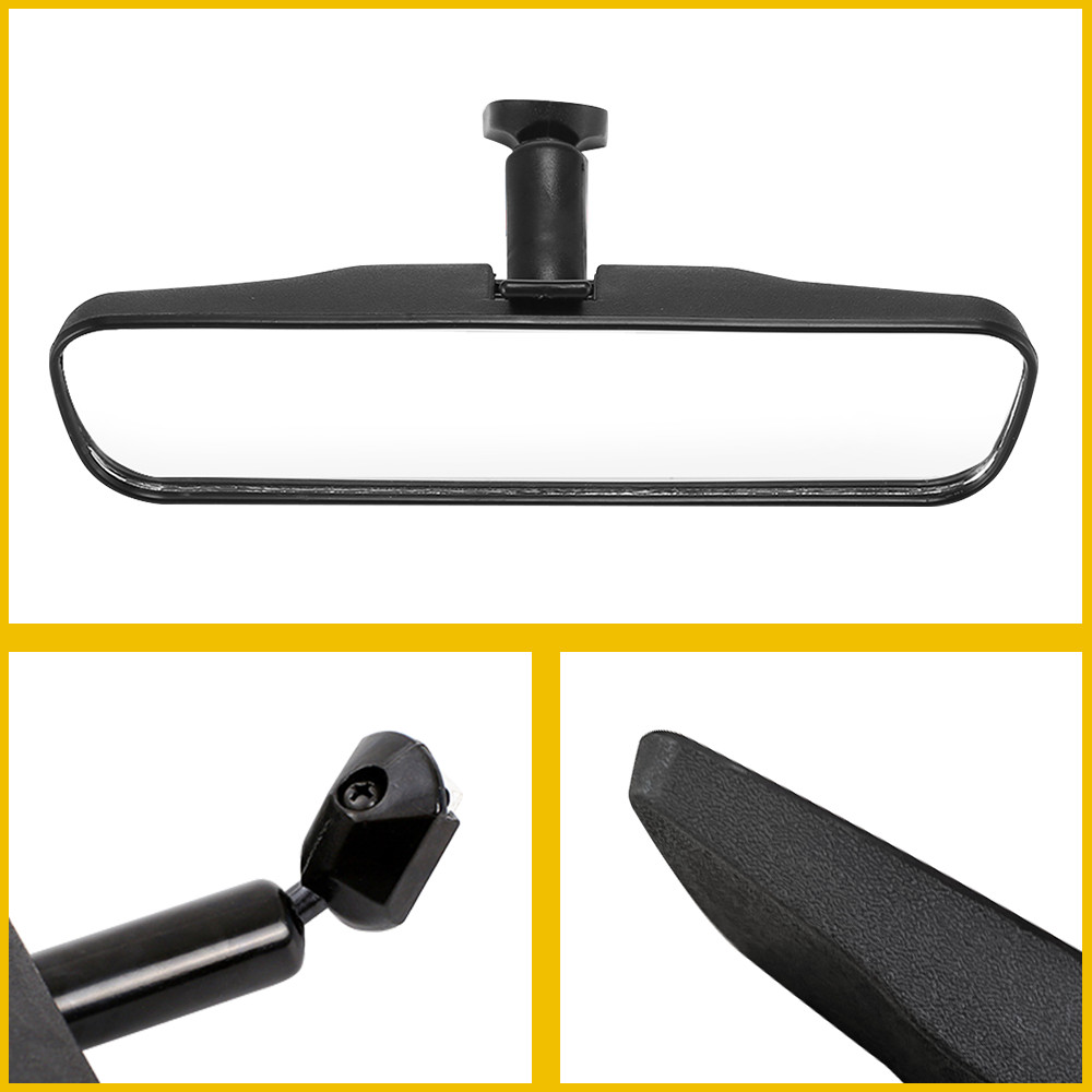 High Quality 8" Black Rear View Mirror Interior Replacement Day Night Universal
