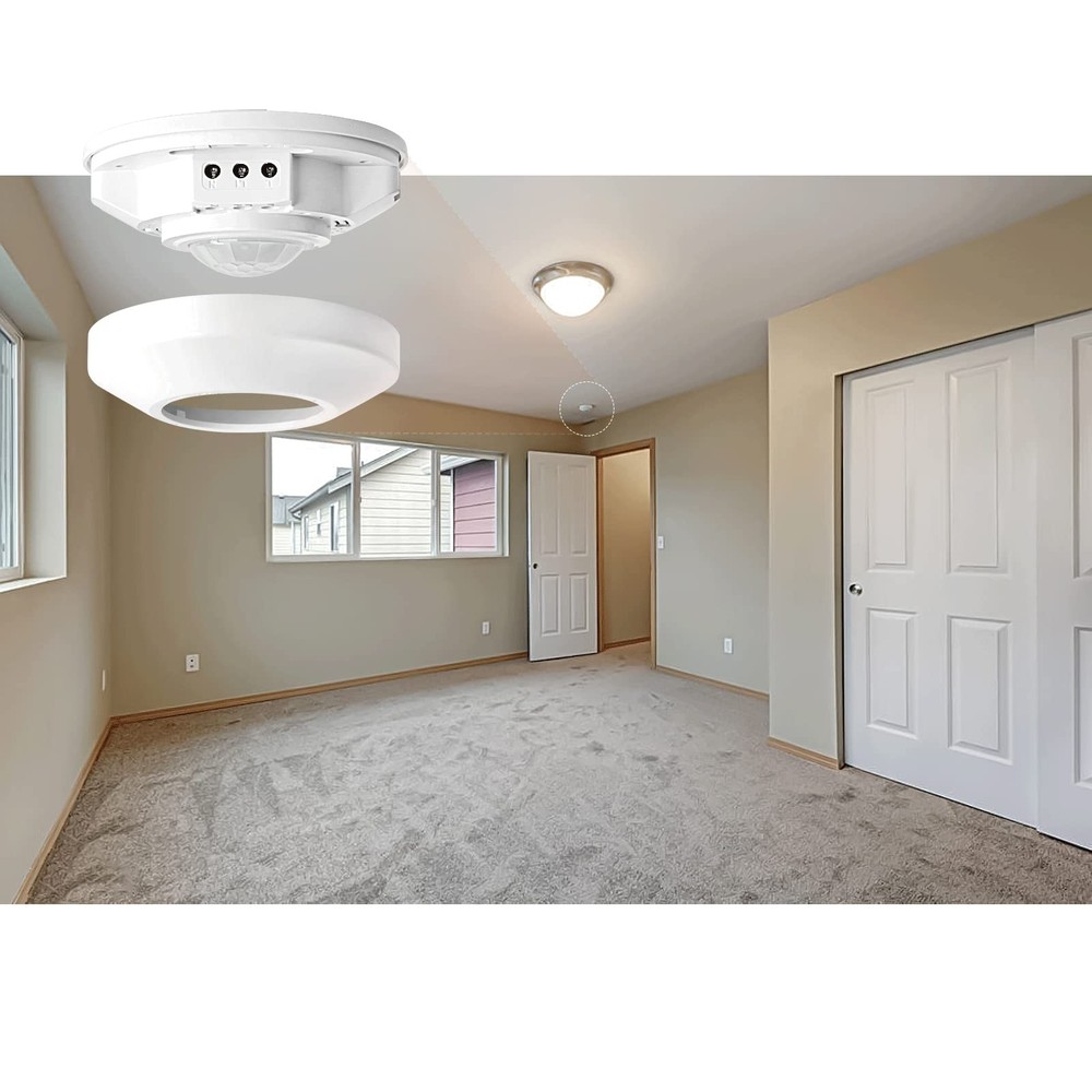 RAYZEEK Ceiling Mount Motion Sensor,360 Motion Sensor,110V-265V,1100W,Occupan...