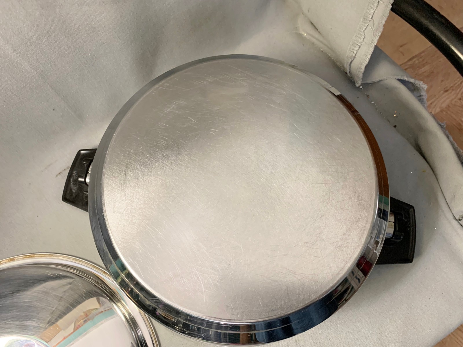 Vintage Kitchen Craft Stainless Steel 5 Qt Stock Pot With Vented Lid Made In USA