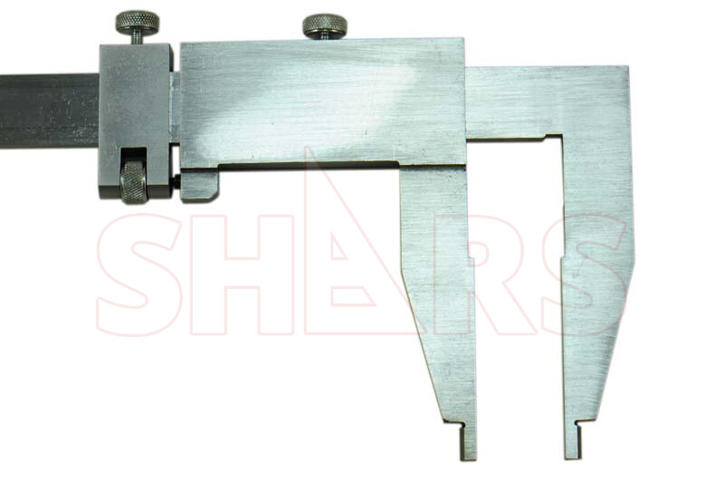18" / 450mm Heavy Duty Vernier Caliper 3.94" Jaw Depth + Inspection Report R}