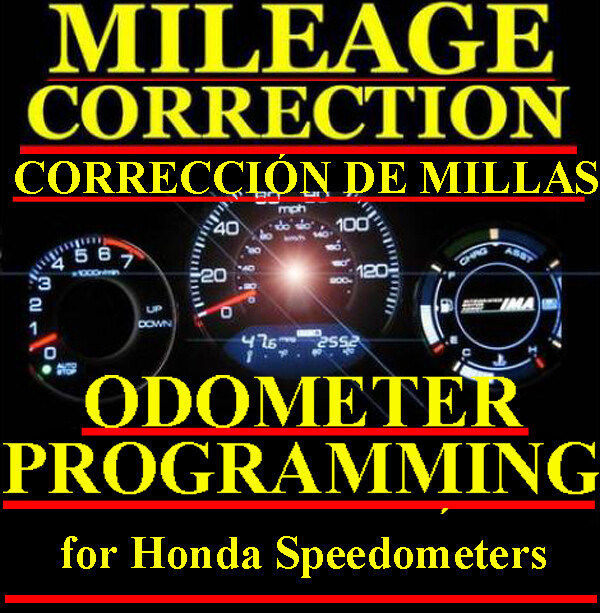 Honda Speedometer Instrument Gauge Cluster Mileage Odometer PROGRAMMING