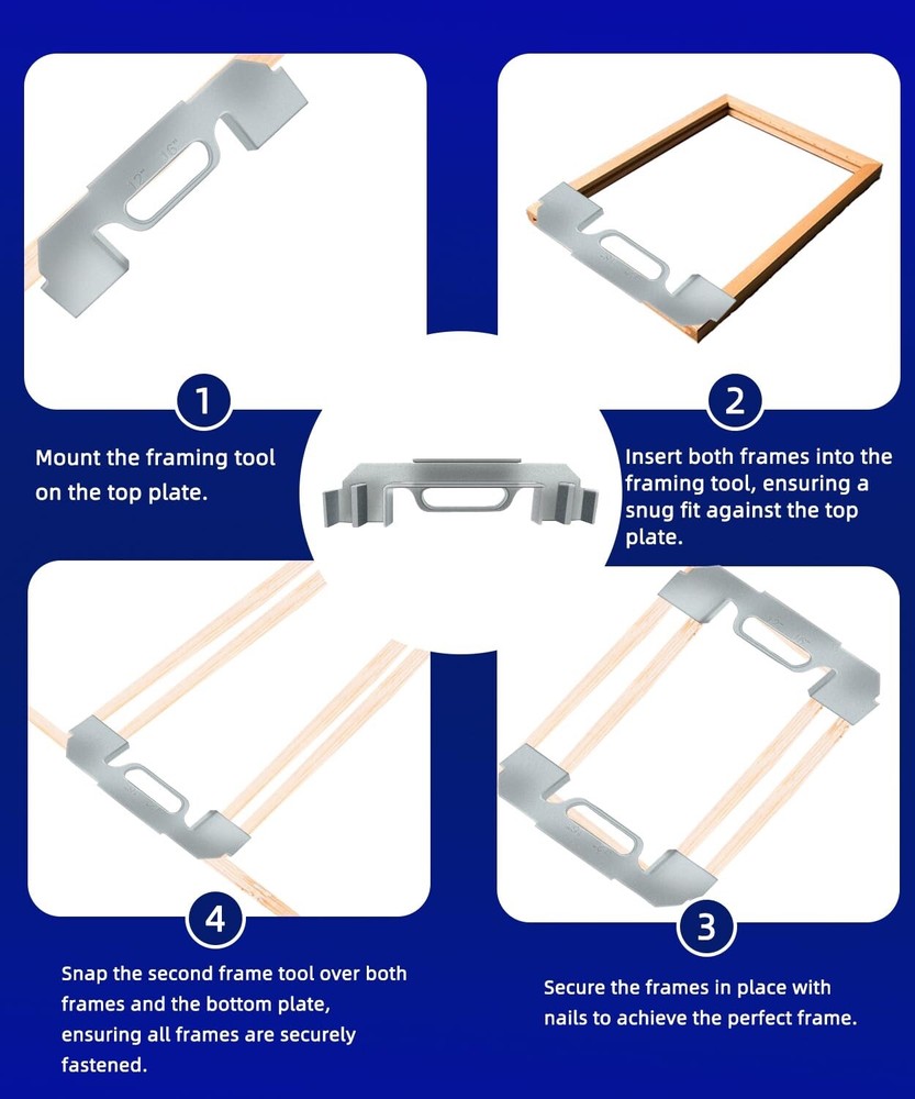 3-in-1 Stud Layout Framing Tool – Easy, Accurate, Durable Construction Aid - NEW