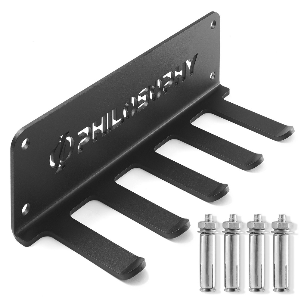 OPEN BOX - Accessory Rack Organizer, 5 Prong, Wall Mounted Equipment Storage