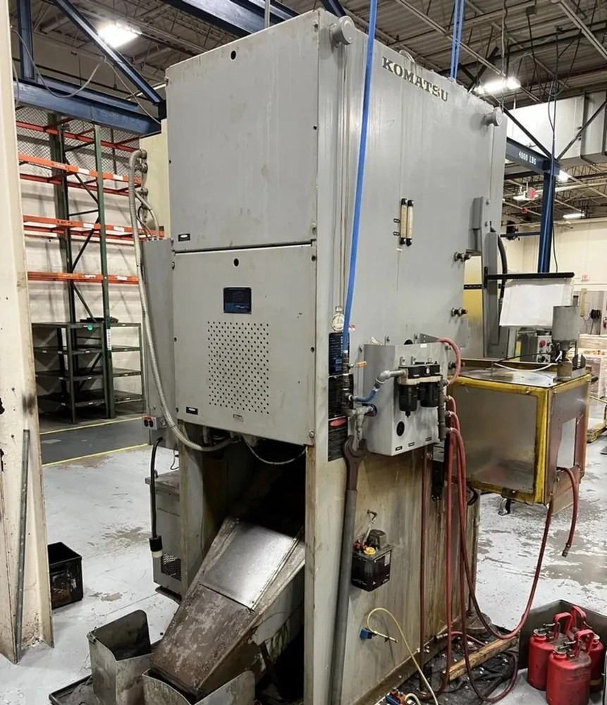 66 TON KOMATSU "OBS-60-3" OPEN BACK VARIABLE-SPEED GAP FRAME PRESS -#30832
