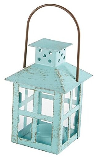 , Distressed Metal Vintage Decorative Mini Lantern, Small One Lantern