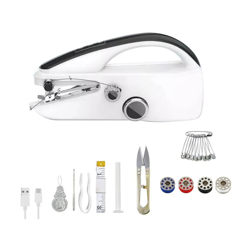 1 Set Compact Sewing Machine W/Complete Accessory Kit For Effortless Start-Up