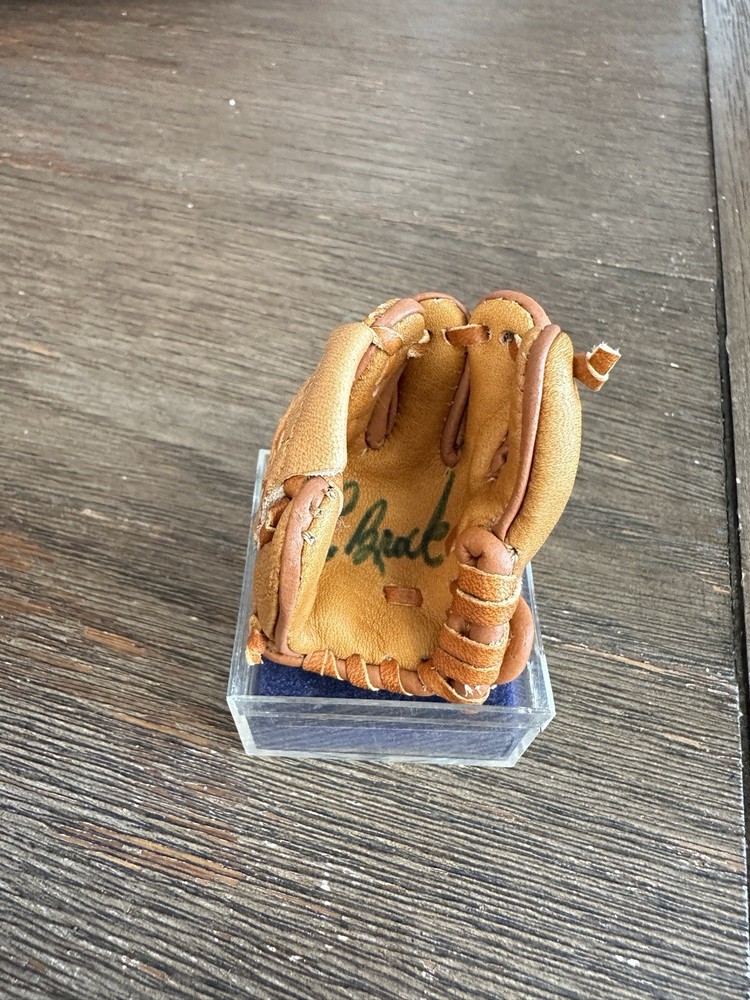 Lou brock Signed Mini Glove