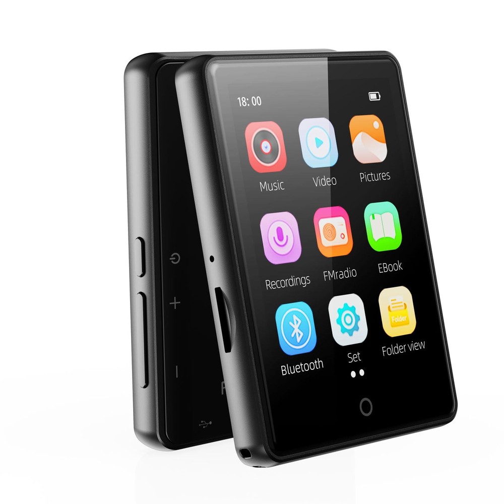 64GB MP3 Player, Bluetooth 5.3, 2.8 Touchscreen, Speaker, HiFi, FM, Recorder