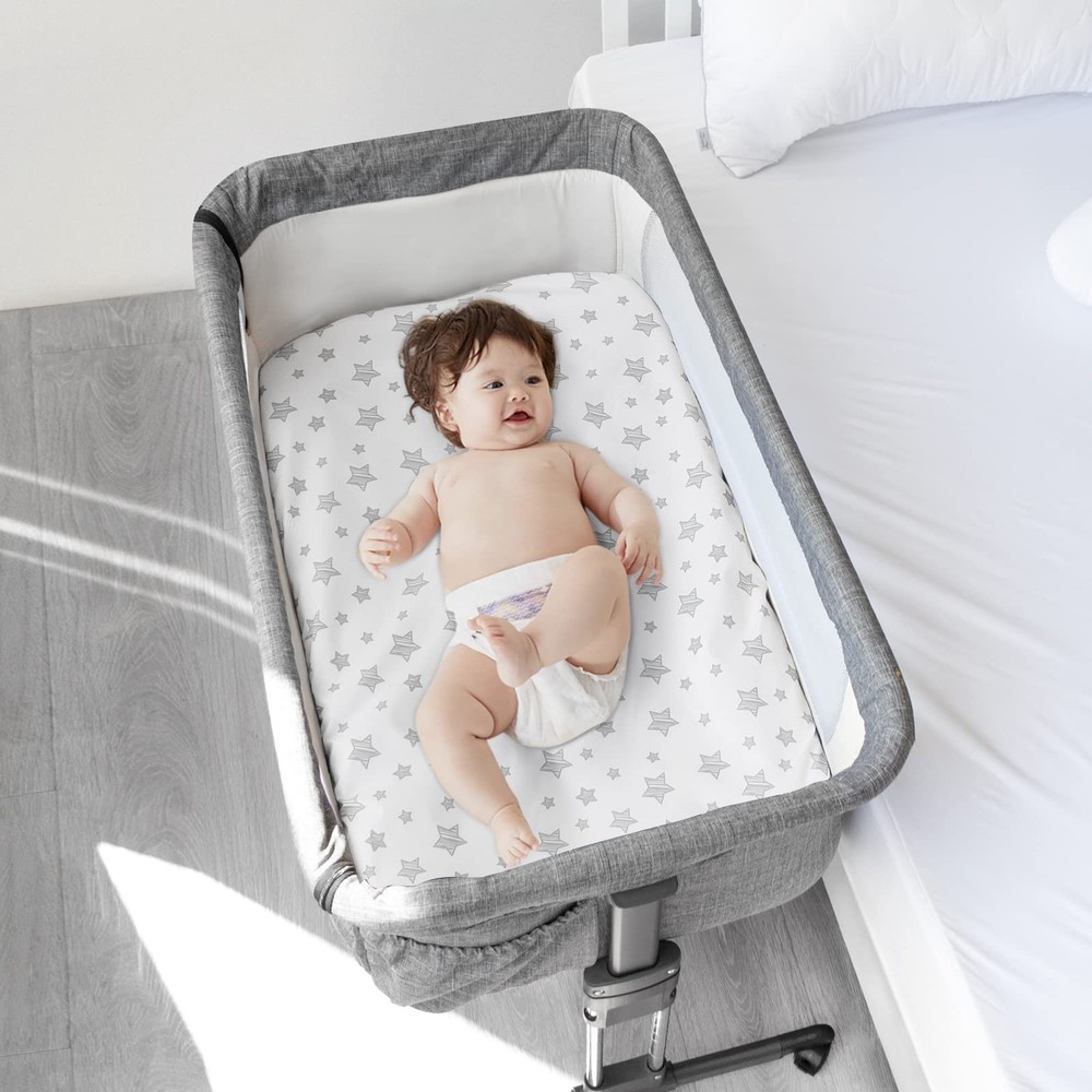 Bedside Sleeper Bassinet Sheets 2-Pack Waterproof for Mika Micky & More