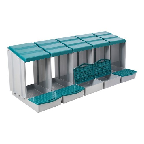 Chicken Laying Box Modern 5-Compartment Chicken Nesting Box with Egg Collection