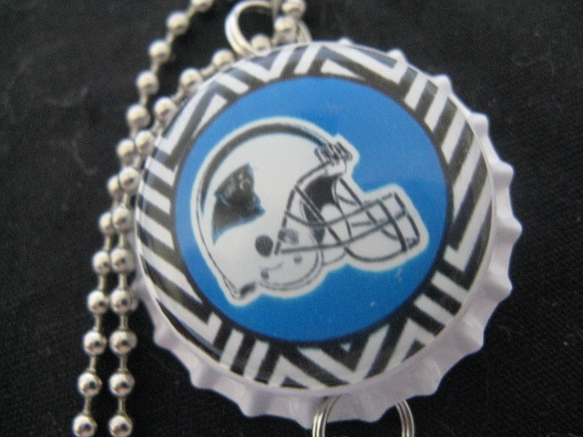 1" Bottle Cap Image R/View Mirror ~ Handcrafted ~ **Gift Idea ~ Panthers