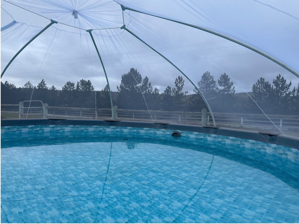 FLEXNET DOME Pool Net Covered Dome for 20’ to 21’ Diameter Above Ground Pools
