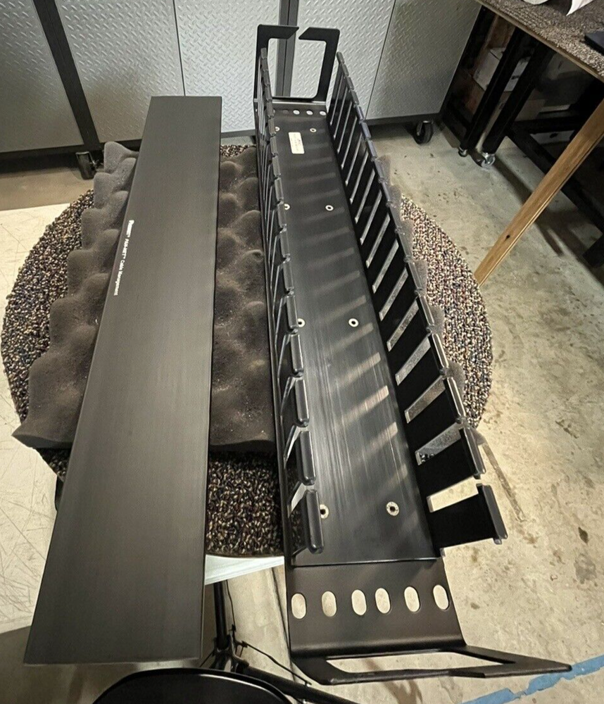 (1) PANDUIT WMPHF2 Cable Management System Black Metal.