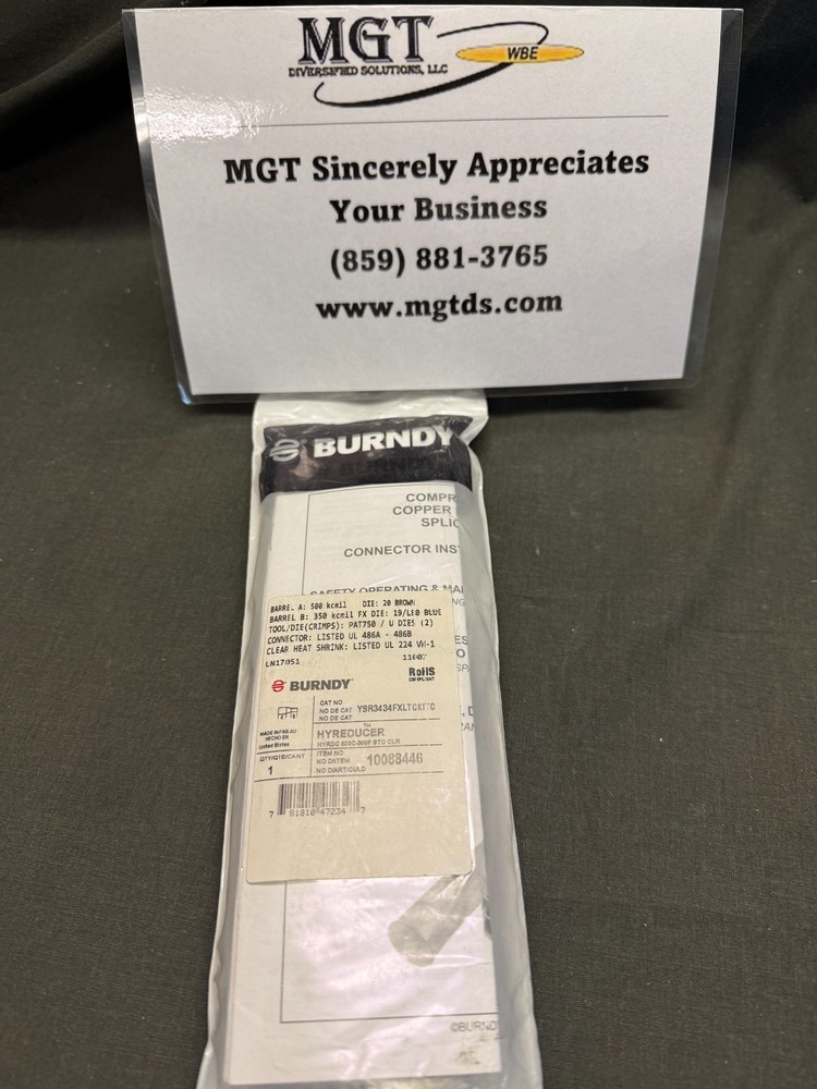 BURNDY / YSR3434FXLTCKITC / COMPRESSION SPLICE REDUCER / 500 TO 350 KCMIL