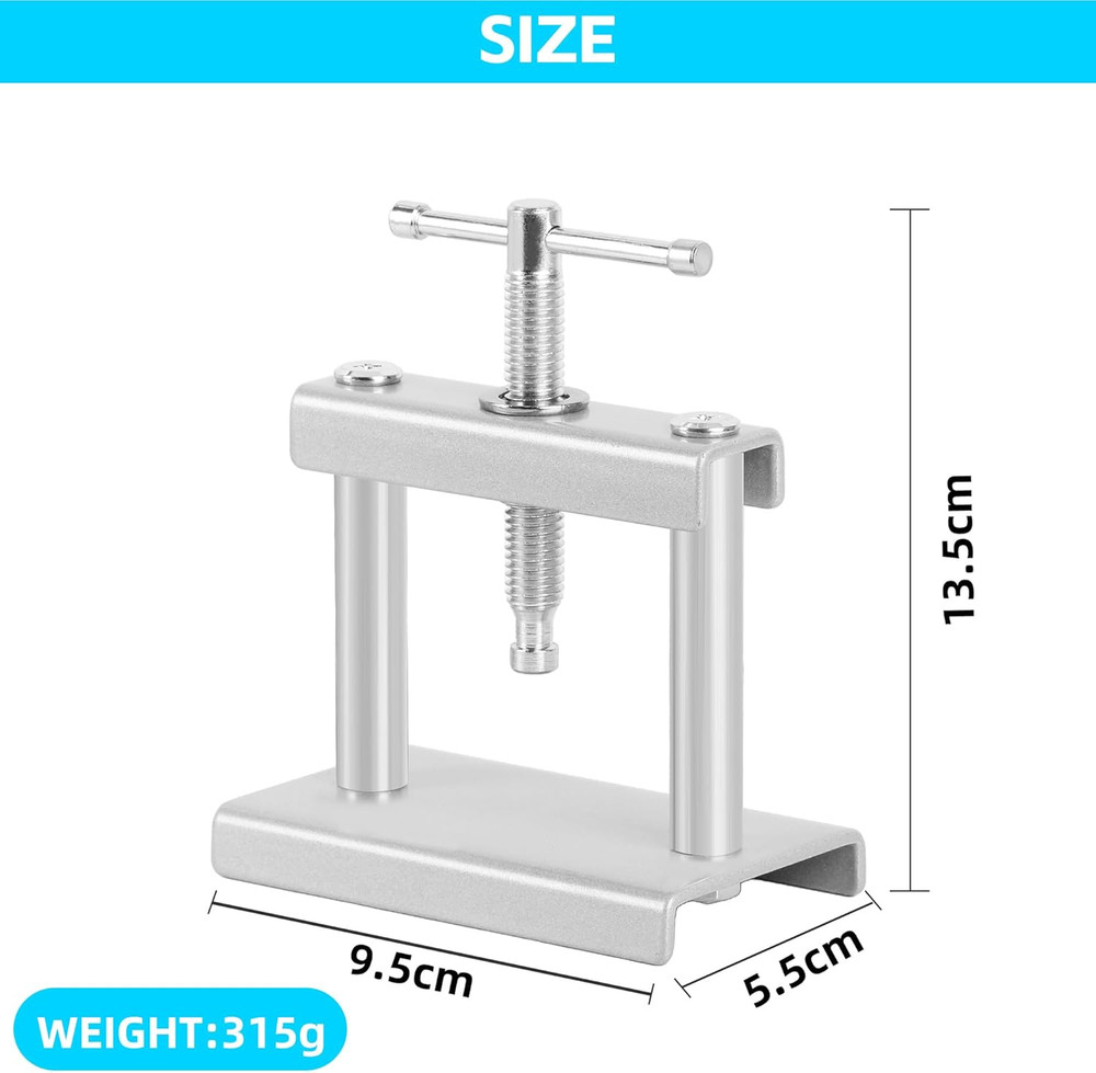 Watch Press Tool Set, Press Set Back Case Closer with 12 Molds