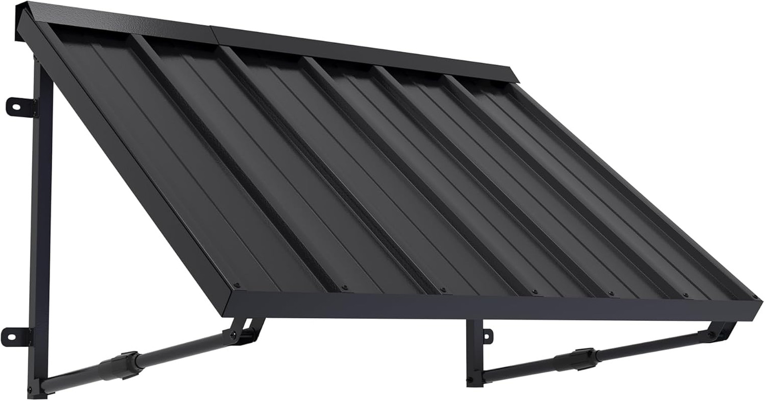 Metal Awning for Door Entrance, 41X24 Inches Adjustable Angle Window Awnings for