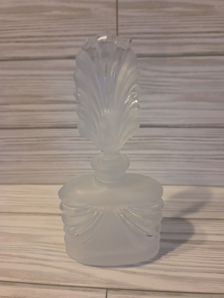 Cut Glass Perfume Bottle with Stopper Vintage