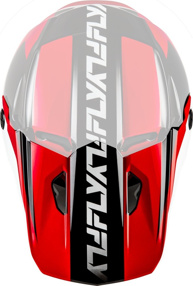 Fly Racing Kinetic Crest Helmet Visor/Peak Red