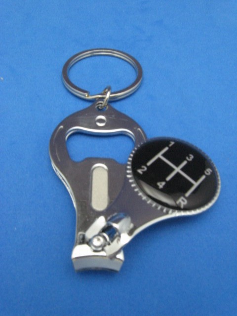 5 SPEED PATTERN #2 KEY RING NAIL CLIPPER BOTTLE OPENER #502