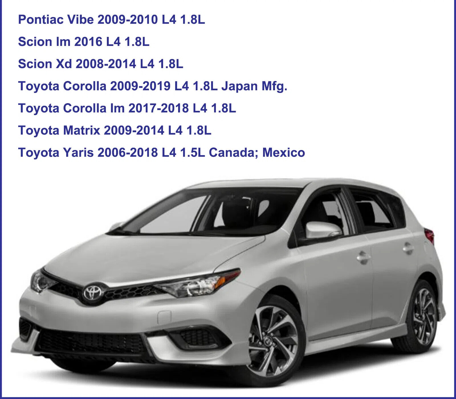 Combo Set Engine & Cabin Air Filter for Toyota Matrix Yaris Corolla Im Scion iM