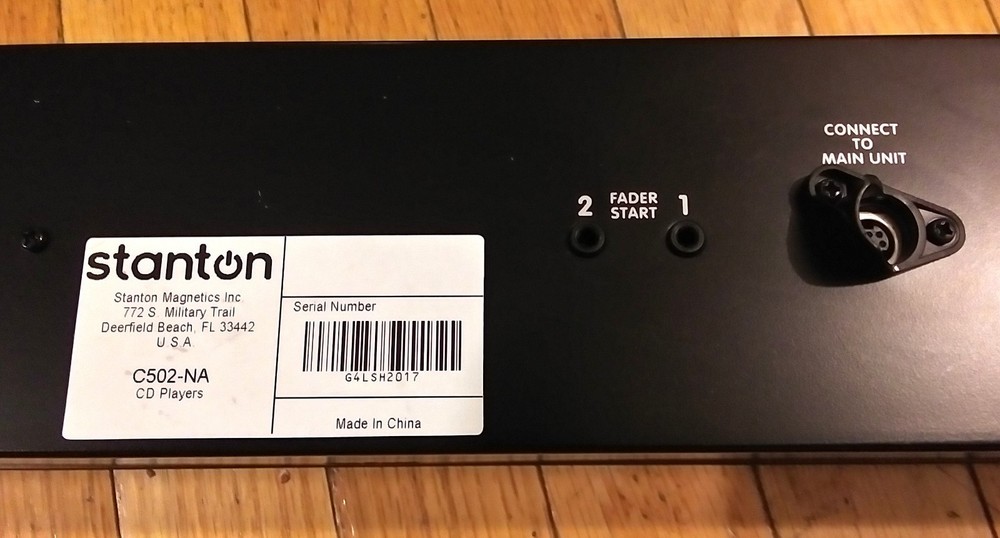 STANTON C.502 DIGITAL RACKMOUNT WITHOUT POWER CORD