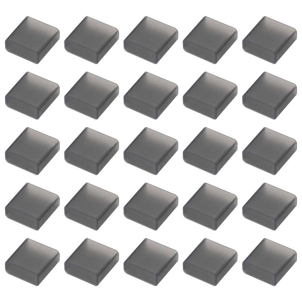 60pcs USB 2.0 Port Cap Cover Silicone Protector for USB Data Cable, Clear Black