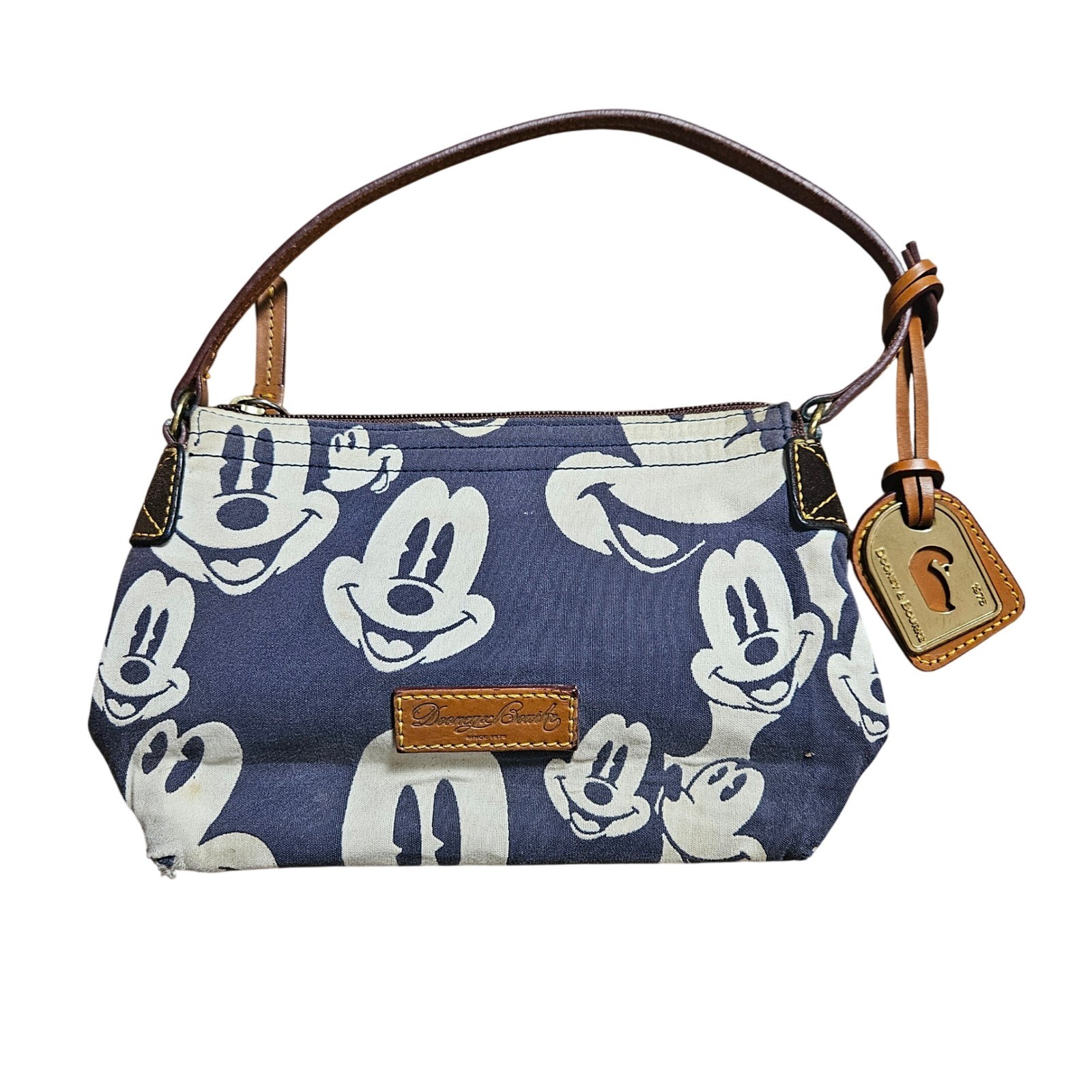 Dooney & Bourke Disney Mickey Mouse Canvas Pochette Shoulder Bag Handbag 2009