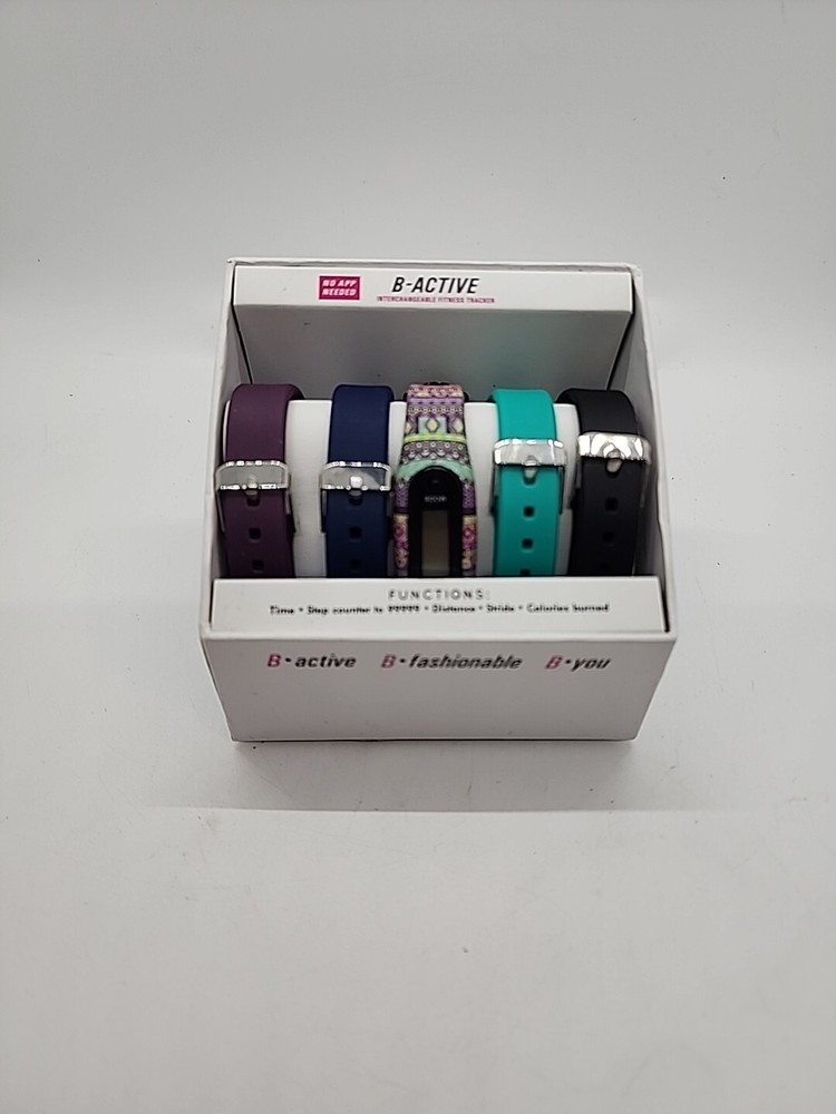 B-Active Interchangeable Fitness Tracker Set - No App Needed