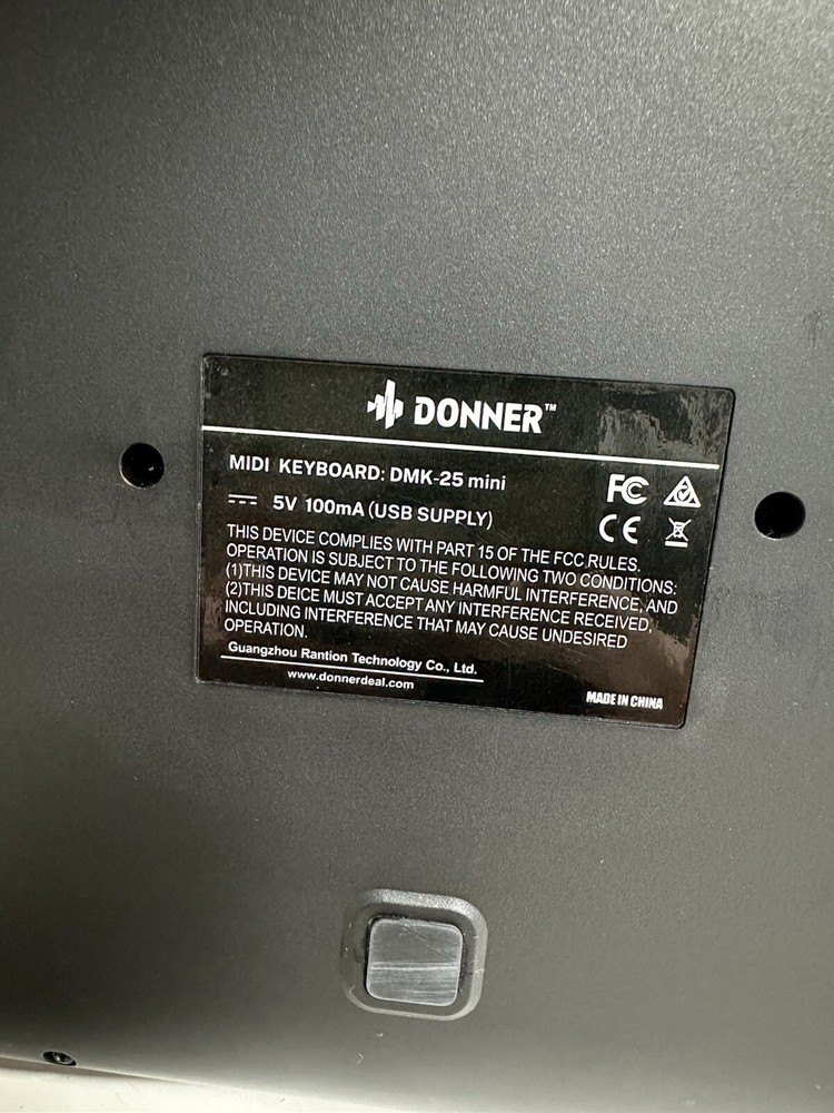 Donner DMK25 Pro MIDI Keyboard Controller 25 Mini Key Portable USB-C