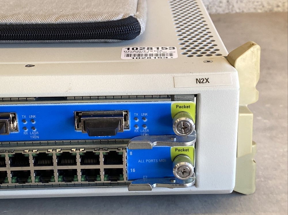 Agilent N2X E7912A with E5215A 10/100 Ethernet & E5216A Units