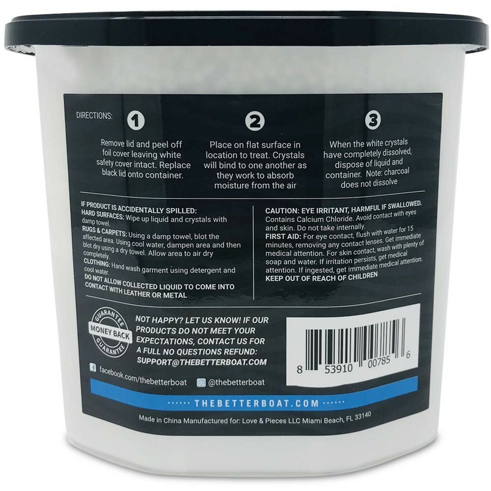 Boat Dehumidifier Moisture Absorber and Charcoal Deodorizer Remove Damp Musty...
