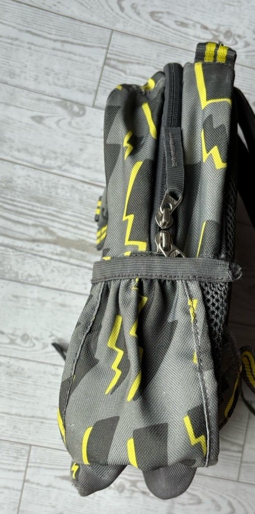 Pottery Barn Kids Mini Backpack Lightening Bolt Print Gray **Removed Monogram