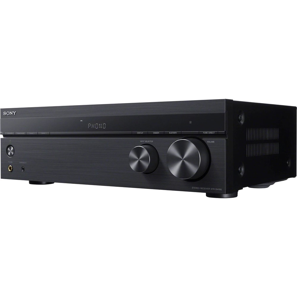 Sony 2-Channel Stereo Receiver with Bluetooth Phono & Aux Input - STR-DH190
