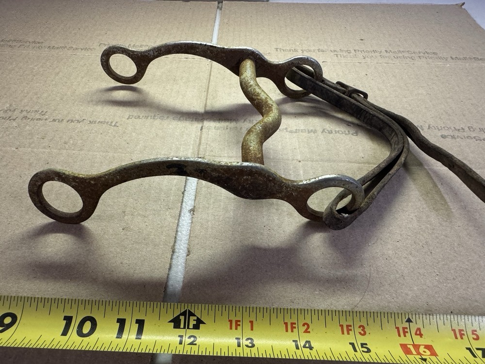 Vintage Horse Bite With Leather Strap