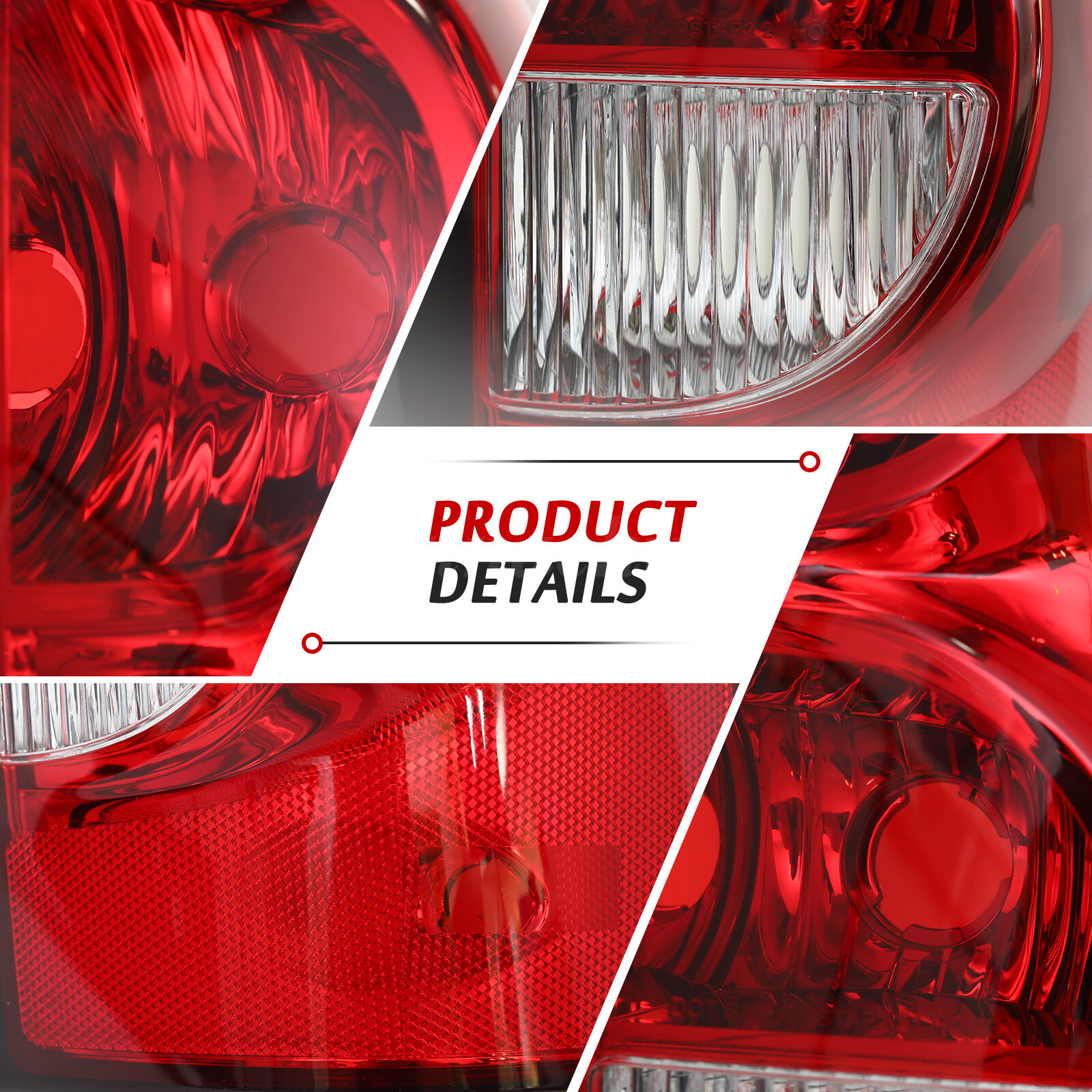 Tail Lights For 2003-2006 Chevy Silverado 1500 2500 3500 HD Rear Brake Lamps L+R