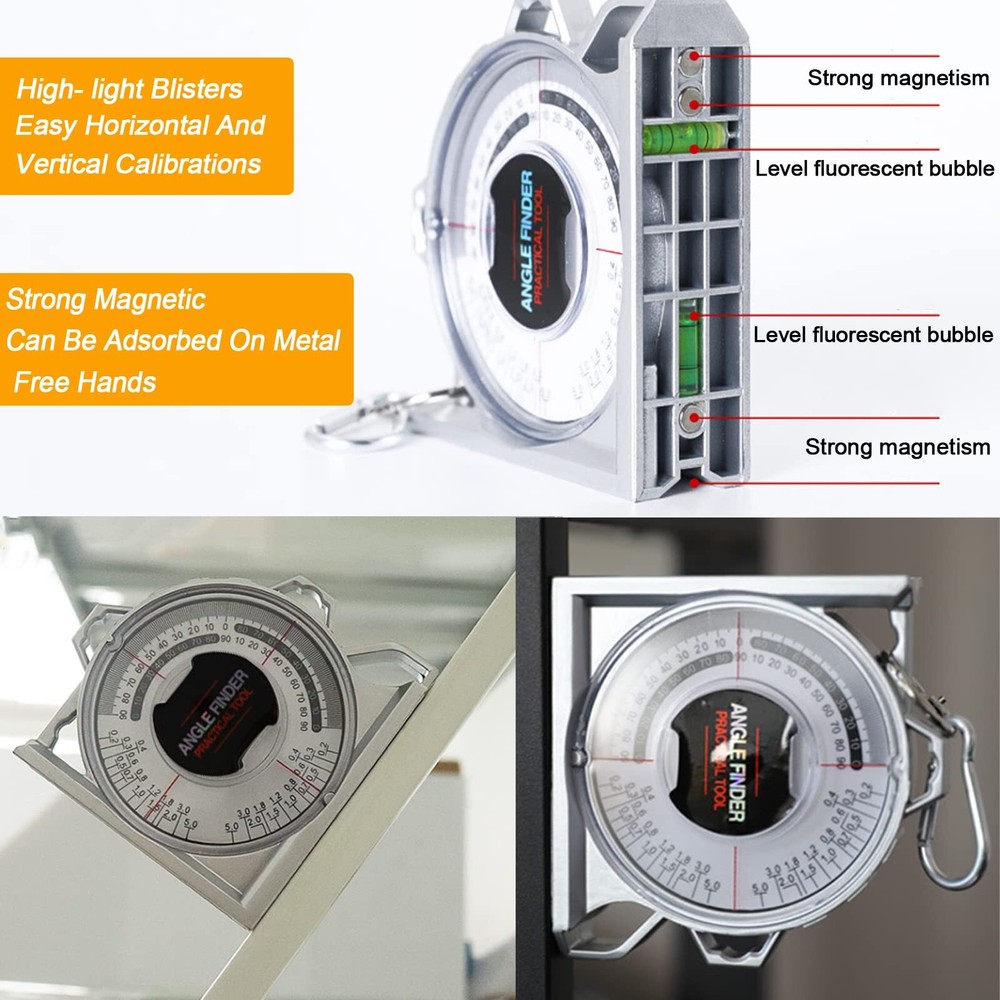 Angle Finder Inclinometer Protractor Magnetic Angle Finder Angle Measuring Tool