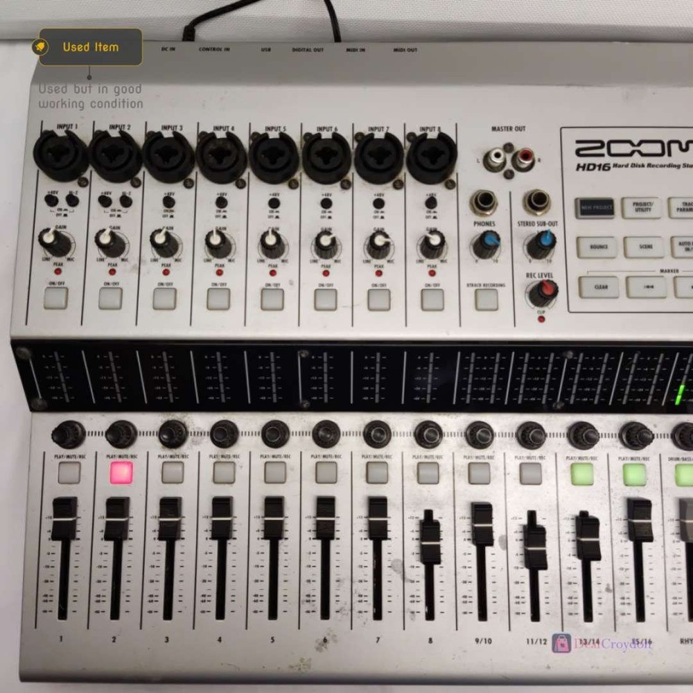 ZOOM HD16 HARD DISC HDD MULTI TRACK RECORDER RECORDING STUDIO