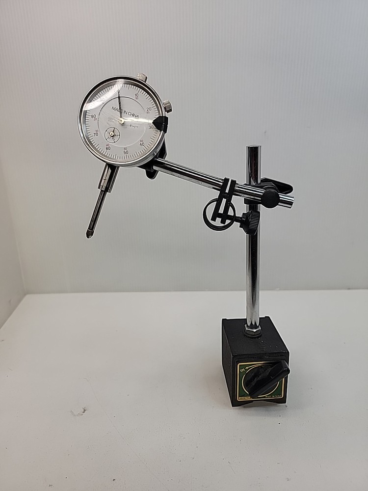 Magnetic Base Adjustable Metal Test Indicator Holder WITH DIAL INDICATOR