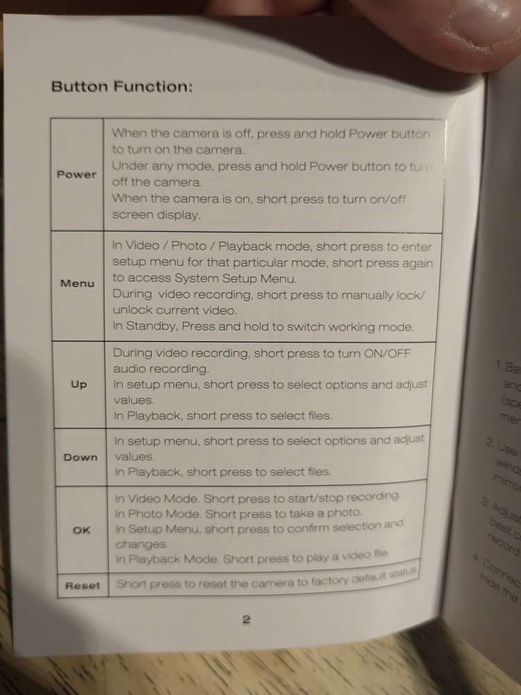 DC18 Dashcam Dual Camera