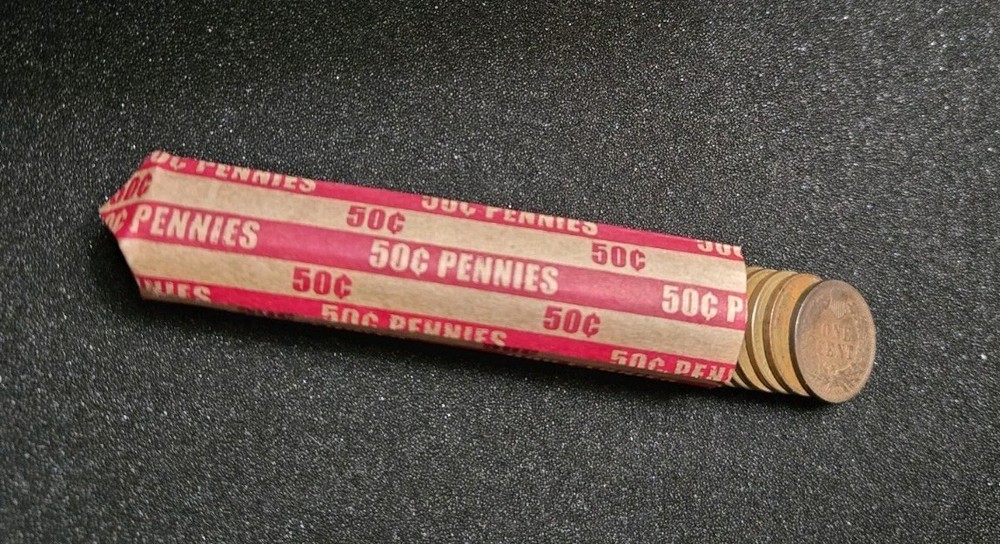 Wheat Penny Roll with Indian Head End