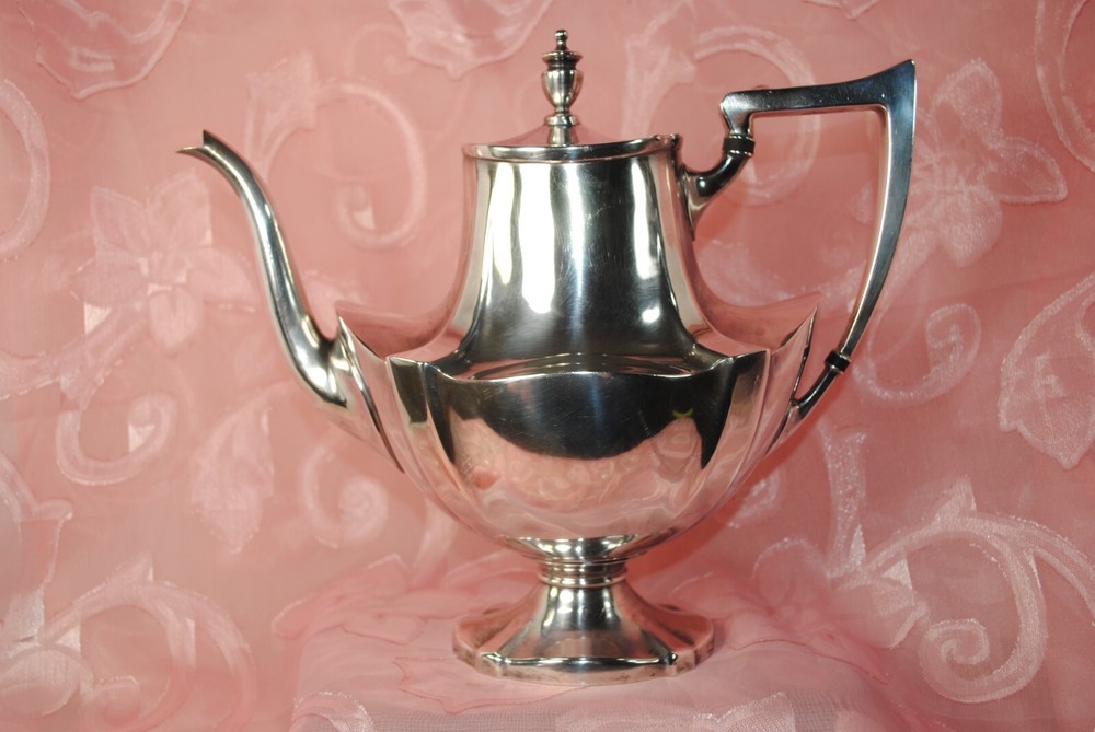 Vintage Lawrence B. Smith Silverplate Teapot